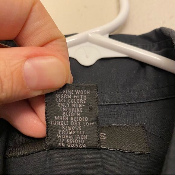 Express Pearl Snap Button Down Western Style Long Sleeve dress Shirt black L - Picture 8 of 8